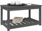 vidaXL Tuintafel 82,5x50,5x45 cm massief grenenhout grijs