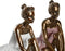 Decoratieve figuren DKD Home Decor 12 x 9,5 x 15,5 cm Roze Wit Balletdanseres (2 Stuks)