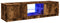 vidaXL - Tv-meubel - LED-verlichting - 140x40x35,5 - cm - gerookt - eikenkleurig