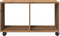 vidaXL - Rolkast - 72x33x42,5 - cm - bewerkt - hout - artisanaal - eikenkleurig