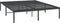 vidaXL - Bedframe - metaal - zwart - 140x190 - cm