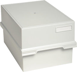 Kaartenbak exacompta a5 lang kunststof grijs | 1 stuk