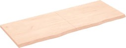 vidaXL - Tafelblad - 160x60x(2-4) - cm - onbehandeld - massief - eikenhout