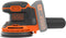 Black & Decker BDCROS18N - Excentrische schuurmachine - Stofopvangzak en schuurgaas - Oranje Zwart