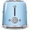 Smeg TSF02PBEU - Broodrooster - 1500W 2 sleuven 6 bruining-niveaus - Pastelblauw