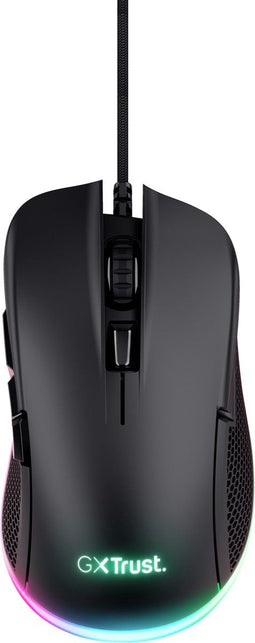 Trust GXT 922 Ybar - Gaming Muis - 7200 DPI - RGB Verlichting - Zwart