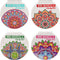 Mini Mandala Kleurboek - Kleurboek voor Kinderen - 48 Pagina's - 12 x 12 cm - Rood