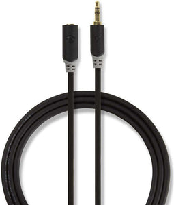 Nedis CABW22050AT100 - Kabel 3.5mm analoog - Grijs