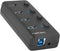 Natec MANTIS - Hub USB - 4x USB 3.2 (Gen1, 5Gb/s) - Zwart