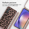 iMoshion Hoesje Geschikt voor Samsung Galaxy A54 (5G) Hoesje Met Koord - iMoshion Siliconen design hoesje met koord - Roze / Animal Pink