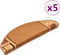 vidaXL - Trapmatten - zelfklevend - 5 - st - 65x21x4 - cm - beige