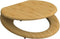 SCHÜTTE WC-Bril 81001 NATURAL BAMBOO - Massief Bamboe - Verchroomde Scharnieren - Belastbaar tot 175 kg