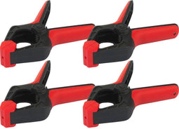 TOOLCRAFT 2226761 Veerklem 45 mm 6 kg (4 stuks) Spanbreedte (max.):45 mm Afmeting, lengte: 115 mm Afm. werkbereik:50 mm