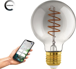 EGLO connect.z Smart LED Lamp - E27 - Dimbaar - 2000K - Smoke (1 stuk)