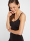 PIECES PCPLAIN UNDERWEAR TOP NOOS - Dames Onderhemd - Spaghetti bandjes - Zwart