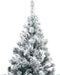 vidaXL - Kunstkerstboom - met - sneeuw - 180 - cm - groen