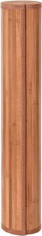 vidaXL - Vloerkleed - vierkant - 100x100 - cm - bamboe - bruin