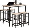 SoBuy OGT11-N Bartafel - Tuinset - max. 120 kg - Zwart / Bruin