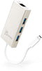 j5create JCH471 - USB Type-C Gigabit Ethernet Hub Multi Adapter - 5 Gbps - Grijs