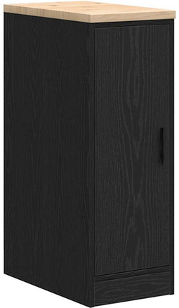 vidaXL - Garagekast - 30x51x85 - cm - massief - grenenhout - zwart