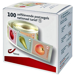 Postzegels - Postzegel belgie waarde 1 zelfklevend 100st
