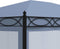 vidaXL - Prieel - met - horren - 3x4 - m - staal - antraciet