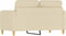 vidaXL - Tweezitsbank - 120 - cm - stof - crèmekleurig