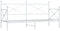 vidaXL - Slaapbank - zonder - matras - 75x190 - cm - staal - wit