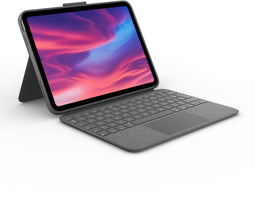 Logitech Combo Touch - Toetsenbord - Compatibel met Apple - Grijs