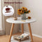 Kzobyd Bijzettafel - 2 Planken - 38 cm diameter - Wit - 55 cm hoog