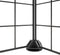 vidaXL - Huisdierenkooi - met - deur - 20 - panelen - 35x35 - cm - staal - zwart