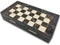 Kleine Backgammon koffer zwart/wit - Maat S 25cm - Merk Yenigün Tavla - reisversie