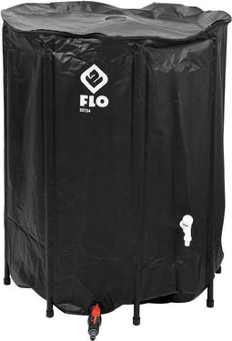 FLO Opvouwbare Regenton - 500L - PVC - 80 x 80 x 98 cm - Zwart