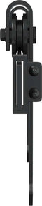 vidaXL - Ophangset - voor - schuifdeur - 244 - cm - koolstofstaal