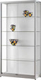 Luxe vitrinekast Galaxie-1000 zilver met LED strips