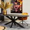 Eetkamertafel Daan 180 cm - Mangohout eettafel - Eettafel zwart