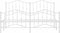 vidaXL - Bedframe - met - hoofd- - en - voeteneinde metaal - wit - 160x200 - cm