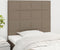 vidaXL - Hoofdborden - 2 - st - 80x5x78/88 - cm - stof - taupe