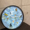 Wandklok 30cm-Stil-Blauw-Plastic-NeXtime Pond