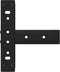 vidaXL - Salontafelpoten - 2 - st - T-vormig - 28x25x(42-43) - cm - staal - zwart