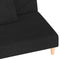 vidaXL - Slaapbank - 2-zits - met - 2 - kussens - stof - zwart