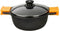 Kookpot BRA A270320 Zwart Zwart/Oranje Ø 20 cm 2 L 3 L (1 Stuks)