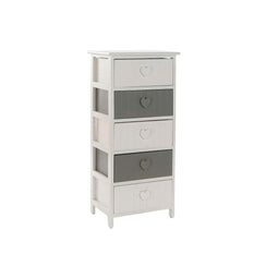 Ladenkast Home ESPRIT Wit Grijs 40 x 29 x 90 cm