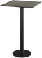 Urban Statafel Zwart Frame + Midnight Marble HPL 70x70 cm - Essentials 130041677