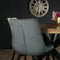 Lizzely Garden & Living De Vince - Eetkamerstoel - Velvet zitting - Grijs