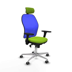 Jorquera Piqueras y Crespo 3D086G2 - Bureaustoel met hoofdsteun - Verstelbare hoogte armleuning - Pistache