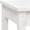 vidaXL - Tuinbank - 80x44x45 - cm - massief - grenenhout - wit