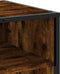 vidaXL - Tv-meubel - 91x40x46 - cm - bewerkt - hout - metaal - gerookt - eikenkleurig