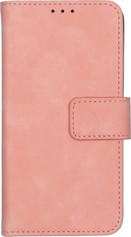 iMoshion Hoesje Geschikt voor iPhone 12 Mini Hoesje Met Pasjeshouder - iMoshion Uitneembare 2-in-1 Luxe Bookcase - Roze