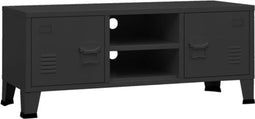 vidaXL - Tv-meubel - industrieel - 105x35x42 - cm - metaal - zwart